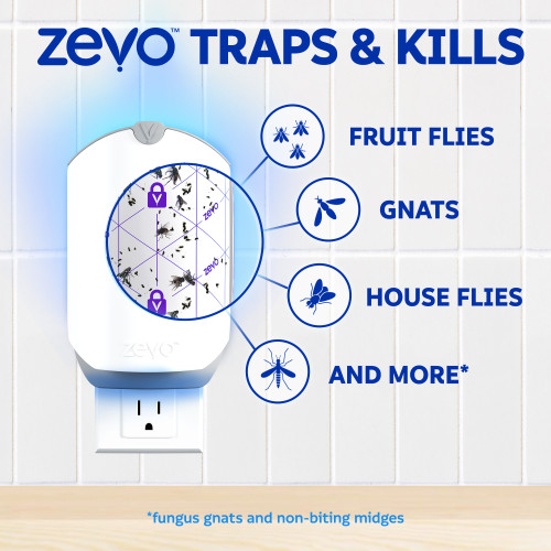 Flying Insect Trap, Fly Trap (1 Plug-In Base + 1 Cartridge) - Image 4